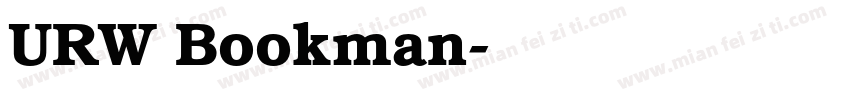 URW Bookman字体转换